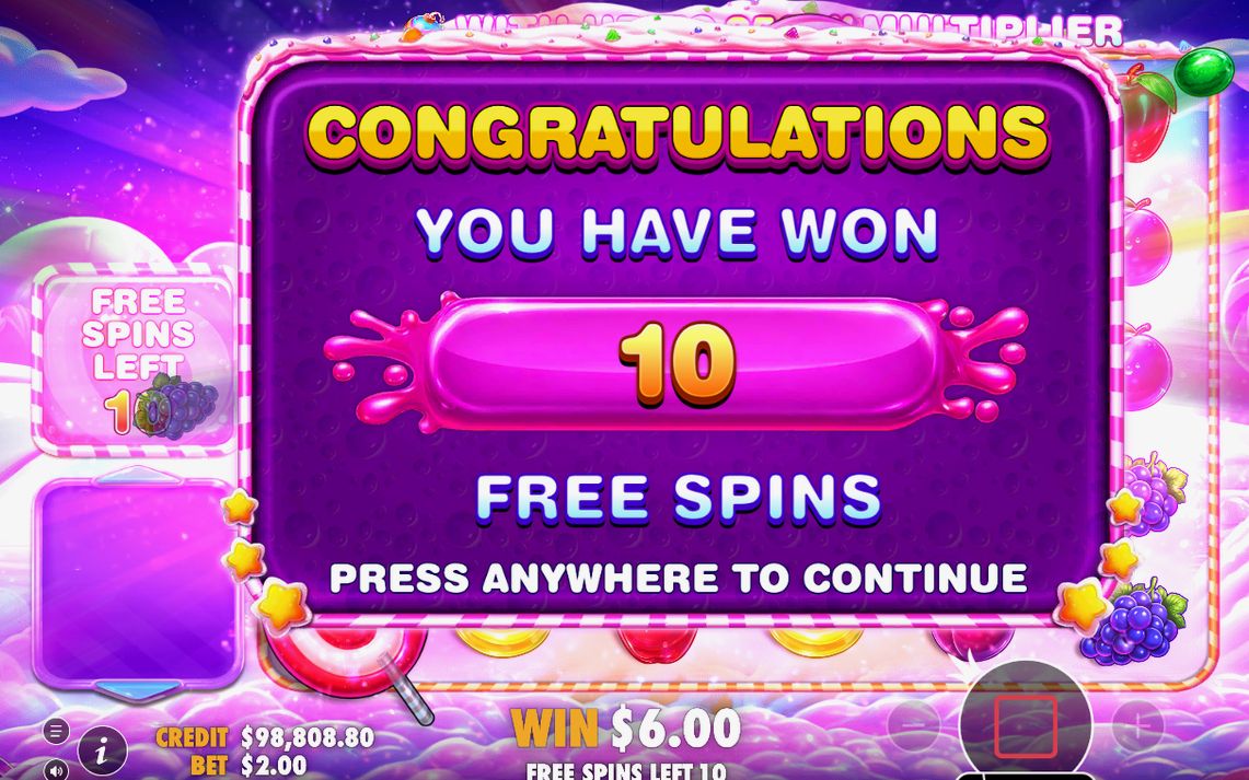 Free Spins round in progress on the 6x5 grid