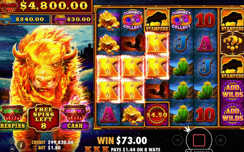 Free Spins round in progress on the reels