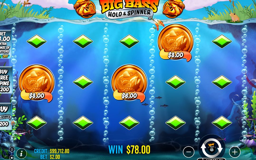 Fisherman WILD topping up the collection meter